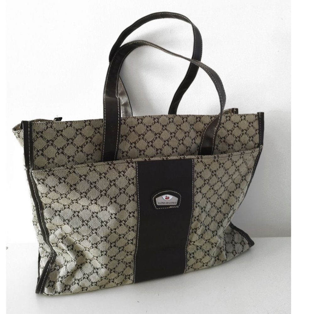 Vintage Gloria Vanderbilt Tote Handbag Pur…